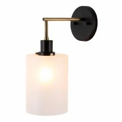 Best Sale ✨ World Market Shene Black Metal And White Glass Wall Sconce ⌛ -Lighting Sales Store unnamed file 1587