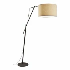Deals ✨ World Market Broome Matte Black Industrial Adjustable Arc Floor Lamp 👏