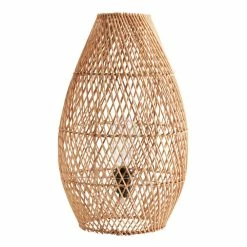 Budget 🌟 World Market Natural Rattan Teardrop Table Lamp 🤩