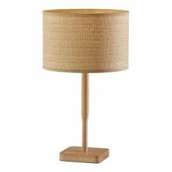 Budget 🎉 World Market Latimer Wood and Natural Fiber Woven Table Lamp 🌟 -Lighting Sales Store unnamed file 1638