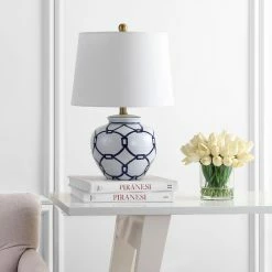 Flash Sale 🔥 World Market Blue and White Geometric Ceramic Whittaker Table Lamp 🎉 -Lighting Sales Store unnamed file 1664