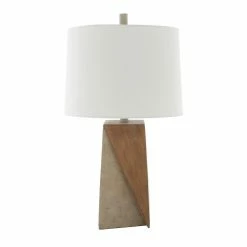 Best deal 💯 World Market Gaspar Gray And Brown Concrete Table Lamp 🎉