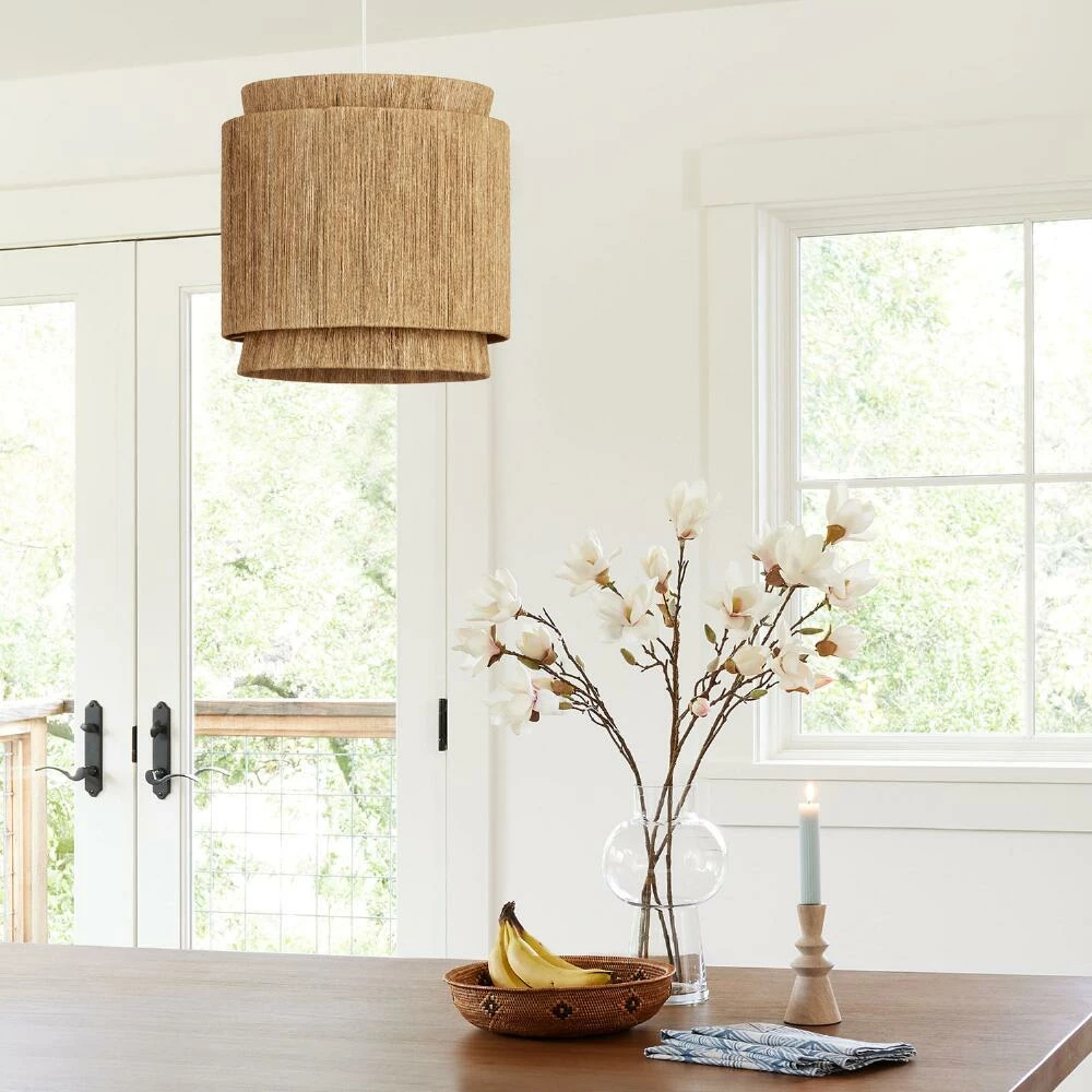 Outlet โจ World Market Leyla Natural Fiber 3 Tier Pendant Shade ๐ 4 Outlet โจ World Market Leyla Natural Fiber 3 Tier Pendant Shade ๐ - Image 2