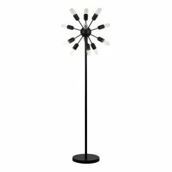 Promo 🔔 World Market Black Metal Urban Retro Floor Lamp 😍
