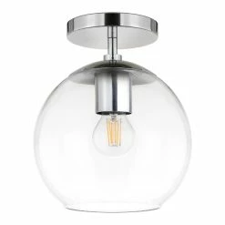 Cheap 🎁 World Market Patti Clear Glass Globe Semi Flush Mount Ceiling Light ✔️ -Lighting Sales Store unnamed file 1758