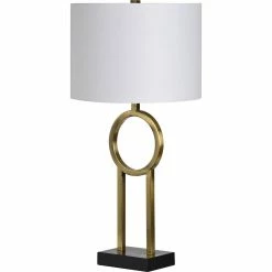 Flash Sale 😉 World Market Brass Circle Brayden Table Lamps Set Of 2 😀 -Lighting Sales Store unnamed file 1810