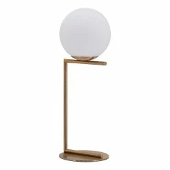 Lighting Sales Store 23 Best reviews of 𧨠World Market Hudson Brass And Frosted Glass Sphere Table Lamp π