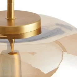 Buy 🌟 World Market Cyra Amber Glass Pendant Lamp 🔔 -Lighting Sales Store unnamed file 204