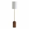 Buy 😍 World Market Gold and Walnut Brown Plinth Floor Lamp 🔔