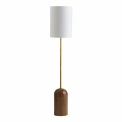 Lighting Sales Store 39 Buy π World Market Gold and Walnut Brown Plinth Floor Lamp π