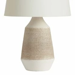 Lighting Sales Store 41 Hot Sale π World Market White and Gray Textured Ceramic Table Lamp Base π