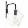 Best Sale 🧨 World Market Piper Black Metal And Tapered Glass Wall Sconce ⭐ -Lighting Sales Store unnamed file 218