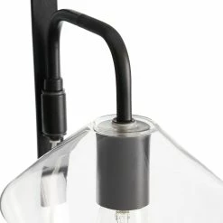 Best Sale 🧨 World Market Piper Black Metal And Tapered Glass Wall Sconce ⭐ -Lighting Sales Store unnamed file 221