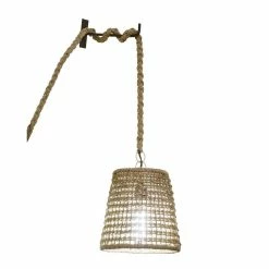 Best Pirce โ๏ธ World Market Natural Woven Seagrass Rope Wall Sconce โ
