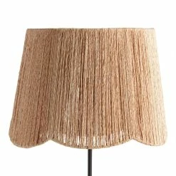 Outlet 😉 World Market Natural Jute Rope Scalloped Table Lamp Shade 😍