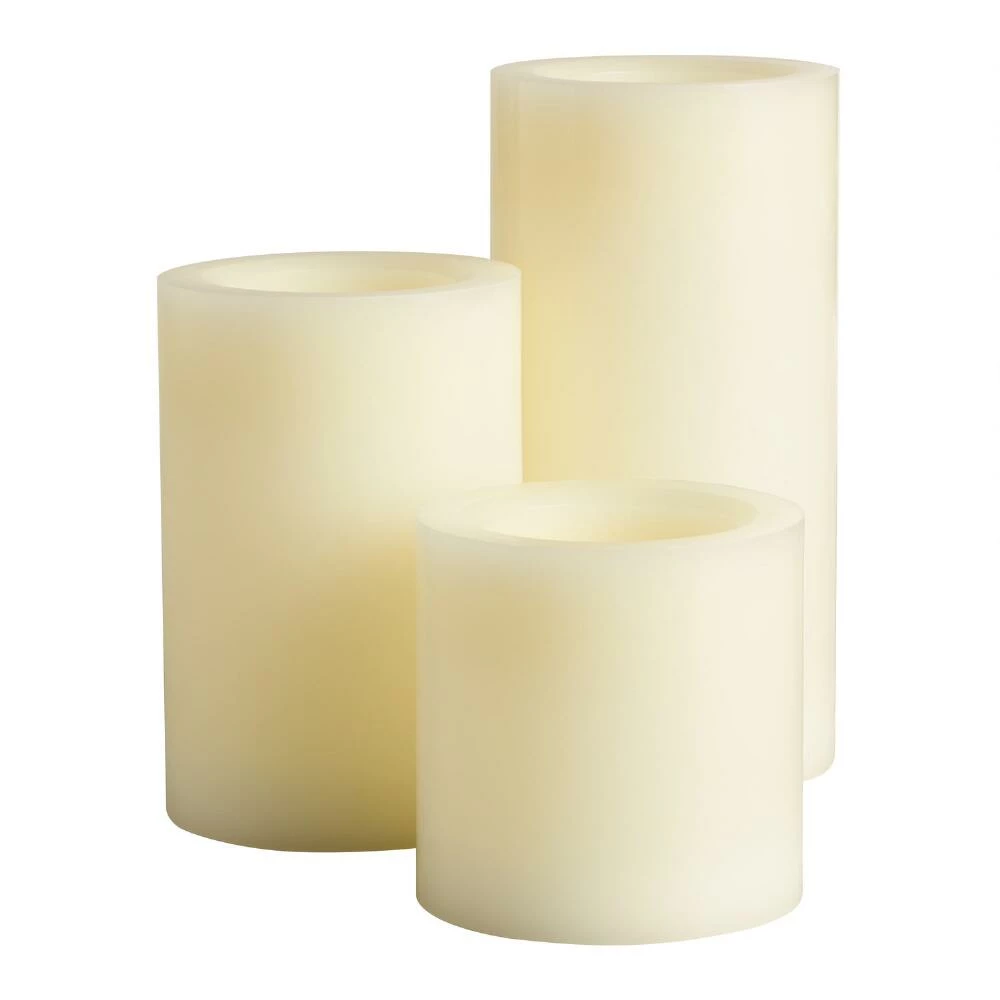 Best deal 🛒 World Market Ivory Flameless LED Pillar Candle 🎉 4 Best deal 🛒 World Market Ivory Flameless LED Pillar Candle 🎉 - Image 2