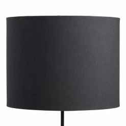 Best Pirce 👏 World Market Black Linen Drum Table Lamp Shade with Gold Lining ✔️ -Lighting Sales Store unnamed file 280