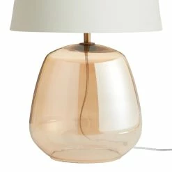Deals 😍 World Market Cyra Amber Glass Table Lamp Base 🔥