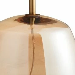 Deals 😍 World Market Cyra Amber Glass Table Lamp Base 🔥 -Lighting Sales Store unnamed file 308