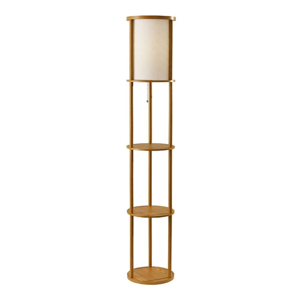 Cheapest ๐ World Market Winsted Round Natural Wood Floor Lamp With Shelves ๐ 3 Cheapest ๐ World Market Winsted Round Natural Wood Floor Lamp With Shelves ๐