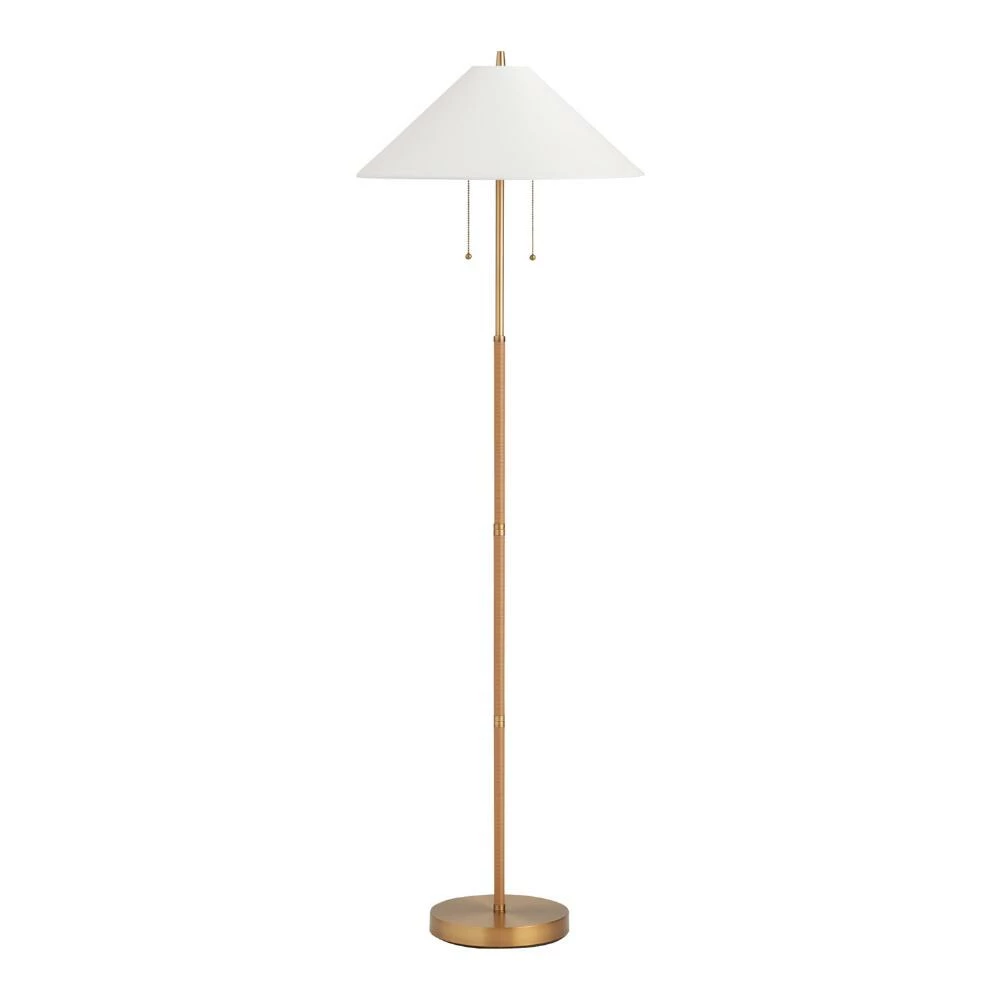 Hot Sale ๐ World Market Brass and Faux Rattan Empire 2 Light Floor Lamp โจ 3 Hot Sale ๐ World Market Brass and Faux Rattan Empire 2 Light Floor Lamp โจ