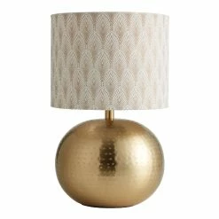 Coupon 💯 World Market Mavis 🔨 Hammered Gold Metal Sphere Table Lamp Base 👍 -Lighting Sales Store unnamed file 357