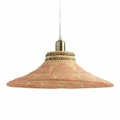 Buy 🤩 World Market All Across Africa Blush Raffia Pendant Shade 🔥