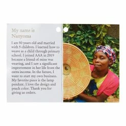 Buy 🤩 World Market All Across Africa Blush Raffia Pendant Shade 🔥 -Lighting Sales Store unnamed file 372