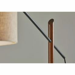Best Sale 👏 World Market Ethan Walnut Wood And Black Metal Adjustable Arc Floor Lamp 🔔 -Lighting Sales Store unnamed file 401