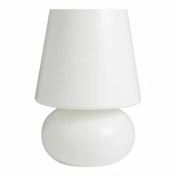 New 🎁 World Market White Opal Glass Table Lamp 🎉