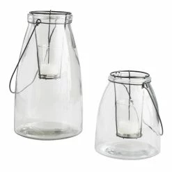 Best deal 🧨 World Market Cheyenne Clear Glass Lantern 🔥