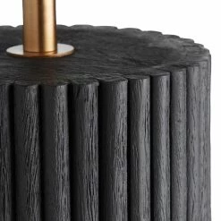 Cheap 👏 World Market Hudson Matte Black Wood Fluted Pillar Table Lamp Base ✨ -Lighting Sales Store unnamed file 449