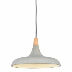 Outlet 🎉 World Market Hunter Concrete And Wood Pendant Lamp 👏