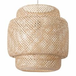 Hot Sale 👍 World Market Adams Natural Bamboo Woven Pendant Lamp 🥰