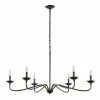 Best Sale 🎁 World Market Marc Matte Black Metal Farmhouse 6 Light Chandelier ❤️ -Lighting Sales Store unnamed file 470