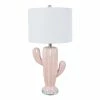 Deals 🔔 World Market Pink Pearl Ceramic Cactus Table Lamp 🤩