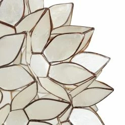 Brand new 🥰 World Market White Capiz Lotus Pendant Shade ✨ -Lighting Sales Store unnamed file 51