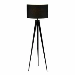 Best deal 🎉 World Market Director Black Metal Tripod Floor Lamp 🎉