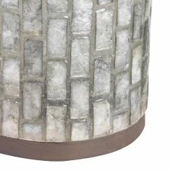 Brand new 😉 World Market Eli Large Natural Capiz And Mango Wood Accent Lamp 👏 -Lighting Sales Store unnamed file 601