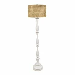 Coupon ✨ World Market Castile Raffia Shade Pedestal Floor Lamp ✔️
