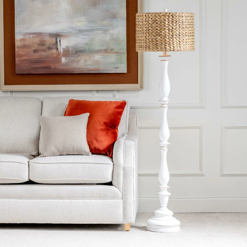 Coupon ✨ World Market Castile Raffia Shade Pedestal Floor Lamp ✔️ 4 Coupon ✨ World Market Castile Raffia Shade Pedestal Floor Lamp ✔️ - Image 2