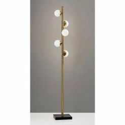 Best deal 😉 World Market Doppler Antique Brass And Black Marble Tree LED Floor Lamp 👍 -Lighting Sales Store unnamed file 622