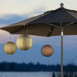 Hot Sale 🌟 World Market Windsong Round Geometric Fabric Solar LED Lantern 🥰 -Lighting Sales Store unnamed file 626