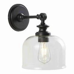 Coupon 👏 World Market Neri Black Metal And Glass Wall Sconce 😀 -Lighting Sales Store unnamed file 643