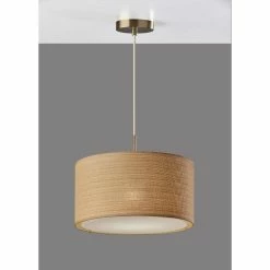 Hot Sale 🧨 World Market Landor Natural Woven Drum Pendant Lamp 🥰 -Lighting Sales Store unnamed file 652