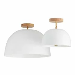 Best reviews of 😀 World Market White Metal Dome Adjustable Semi Flush Mount Ceiling Light ⭐