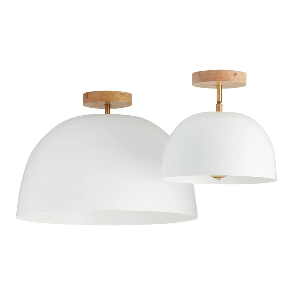 Best reviews of ๐ World Market White Metal Dome Adjustable Semi Flush Mount Ceiling Light โญ 3 Best reviews of ๐ World Market White Metal Dome Adjustable Semi Flush Mount Ceiling Light โญ