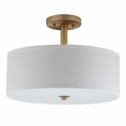 Wholesale 👍 World Market Alysian Gold And White Flush Mount Ceiling Light ❤️ -Lighting Sales Store unnamed file 676