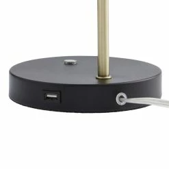 Wholesale 😉 World Market Aida White Linen and Metal Adjustable Task Lamp with USB 🎁 -Lighting Sales Store unnamed file 680