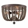 Budget 👏 World Market Madison Wood Bead 3 Light Flush Mount Ceiling Light 😉 -Lighting Sales Store unnamed file 699